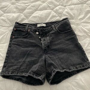 Abercrombie & Fitch High Rise Denim Shorts